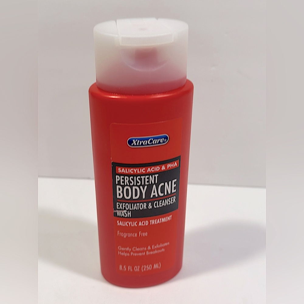 XtraCare Persistent Body Acne Exfoliator Cleanser Body Wash Fragrance Free